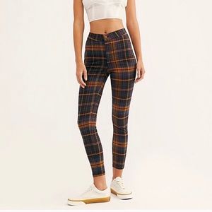 Free people belle skinny plaid